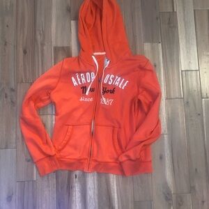 Aeropostale Bright Orange Hoodie